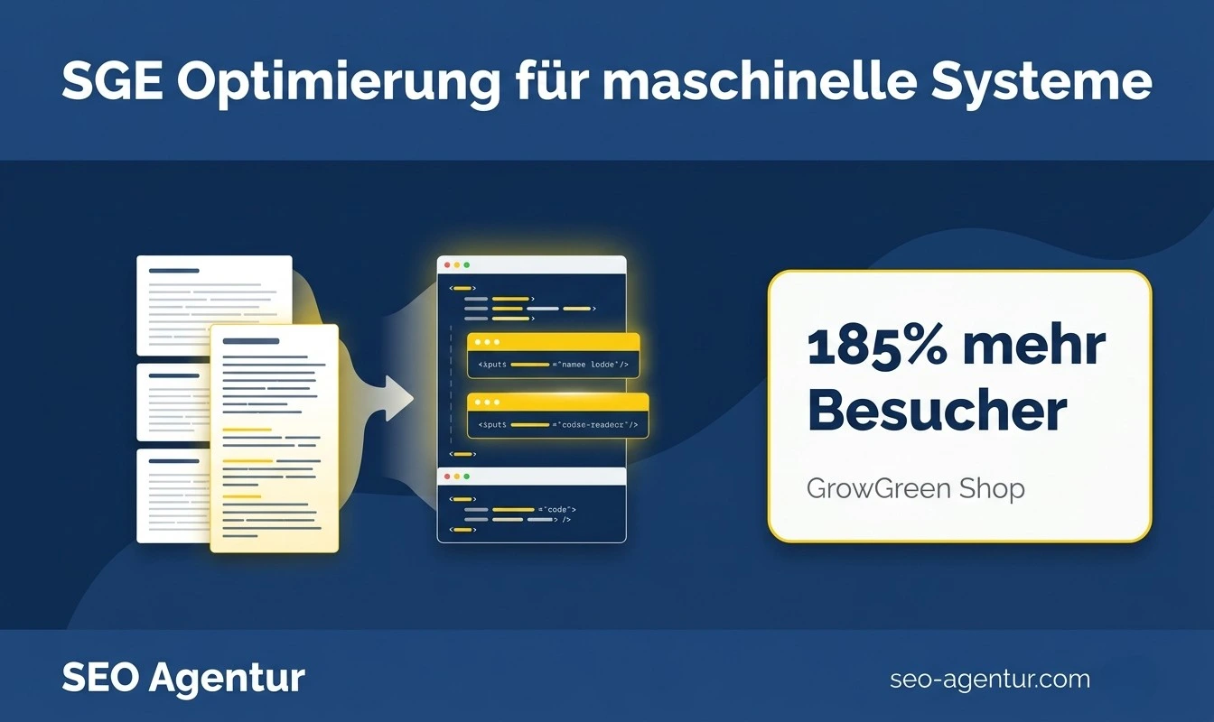 SGE Optimierung für maschinelle Systeme