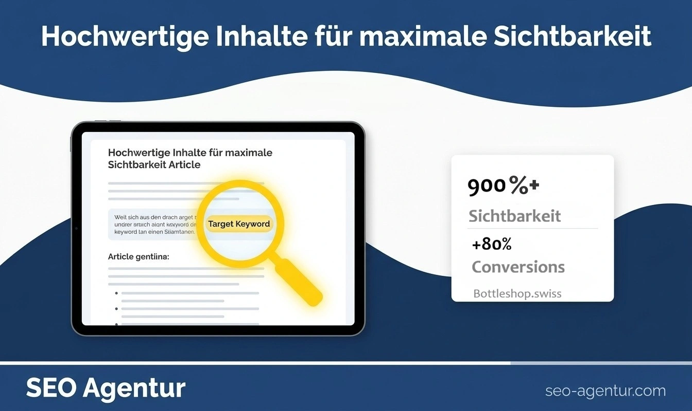 Hochwertige Inhalte für maximale Sichtbarkeit