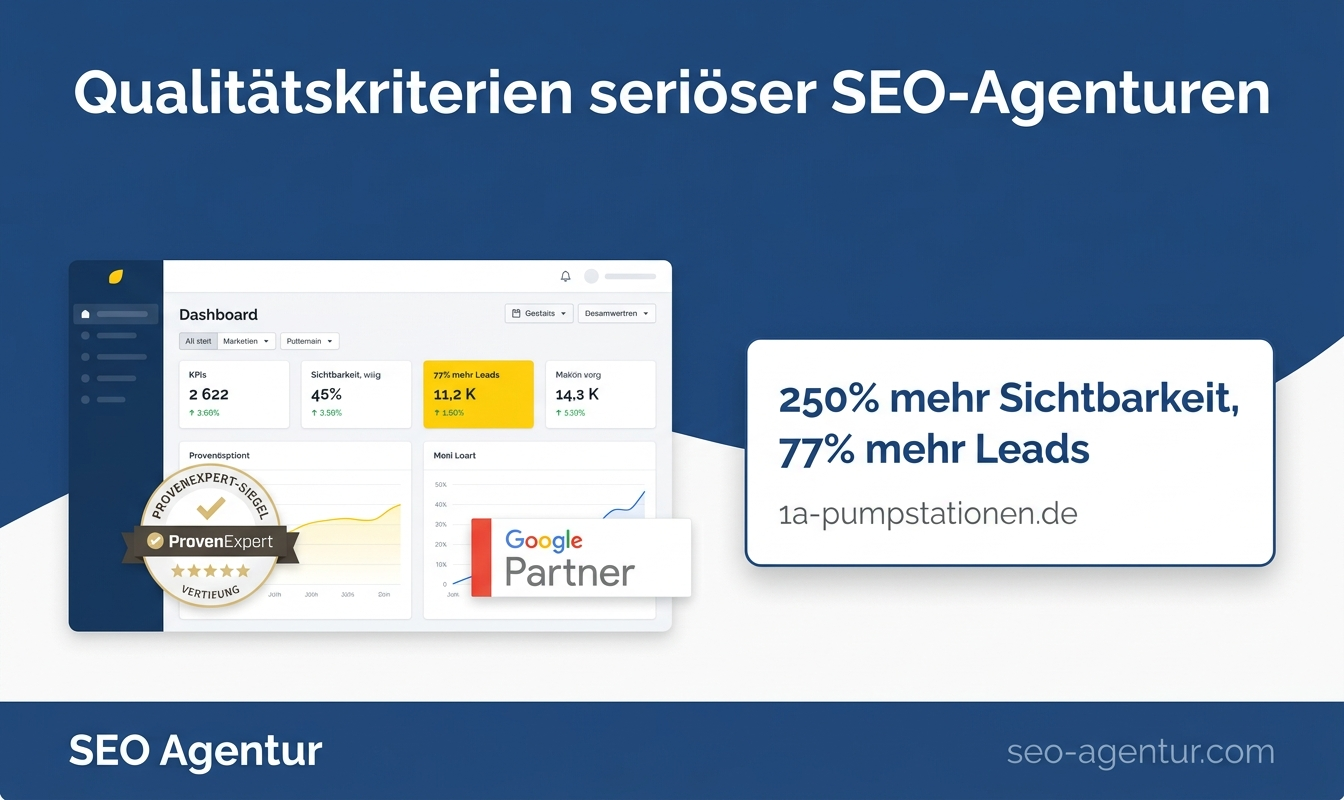 Qualitätskriterien seriöser SEO-Agenturen