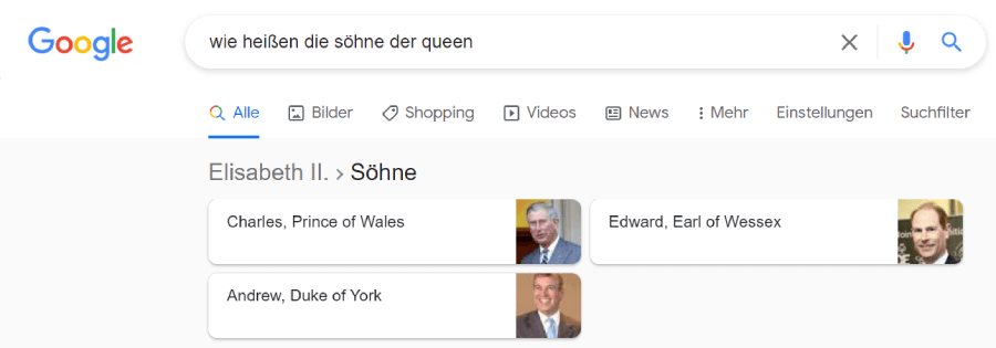 Durch die semantische Suche erkennt Google Zusammenhänge