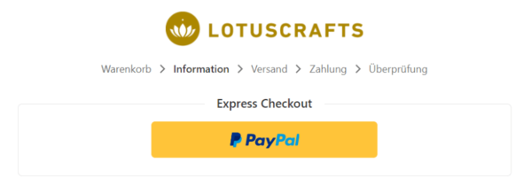 Beispiel Fortschrittsanzeige Eine Fortschrittsanzeige beim Bestellvorgang dient als Übersicht.